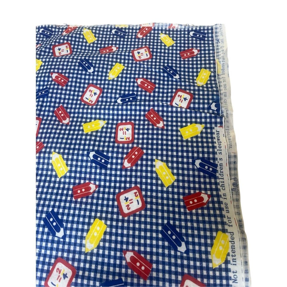 Retro fabric “Back to School” by Spring  Industries